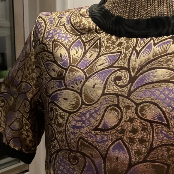 Marni @ HM Gold Jacquard Short Sleeved Shirt - Picture 2 of 4